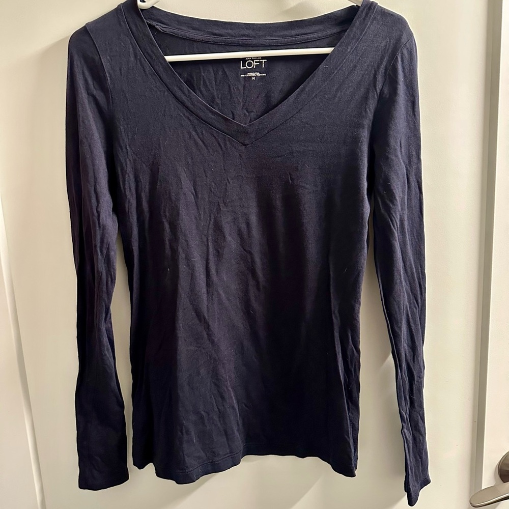 Loft Navy Long Sleeve